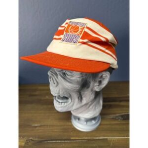 Vintage Phoenix Suns AID Classic Stripes Nylon Snapback Hat Large USA